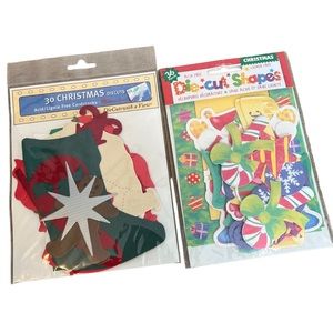 Set of 2 Packages Die Cut Christmas